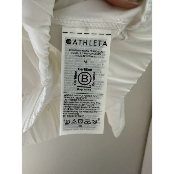 Athleta 1/4 Zip Pullover Windbreaker Jacket Womens Medium Lightweight Sporty - Picture 3 of 7